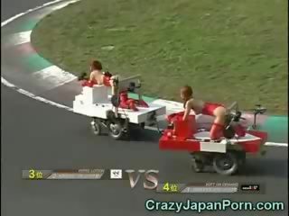 Roliga japanska vuxen klämma race!