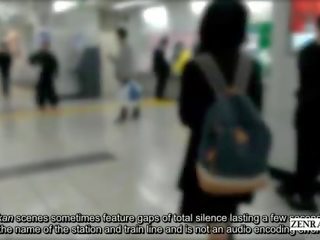 Ιαπωνικό darling πραγματικός chikan τρένο εμπειρία